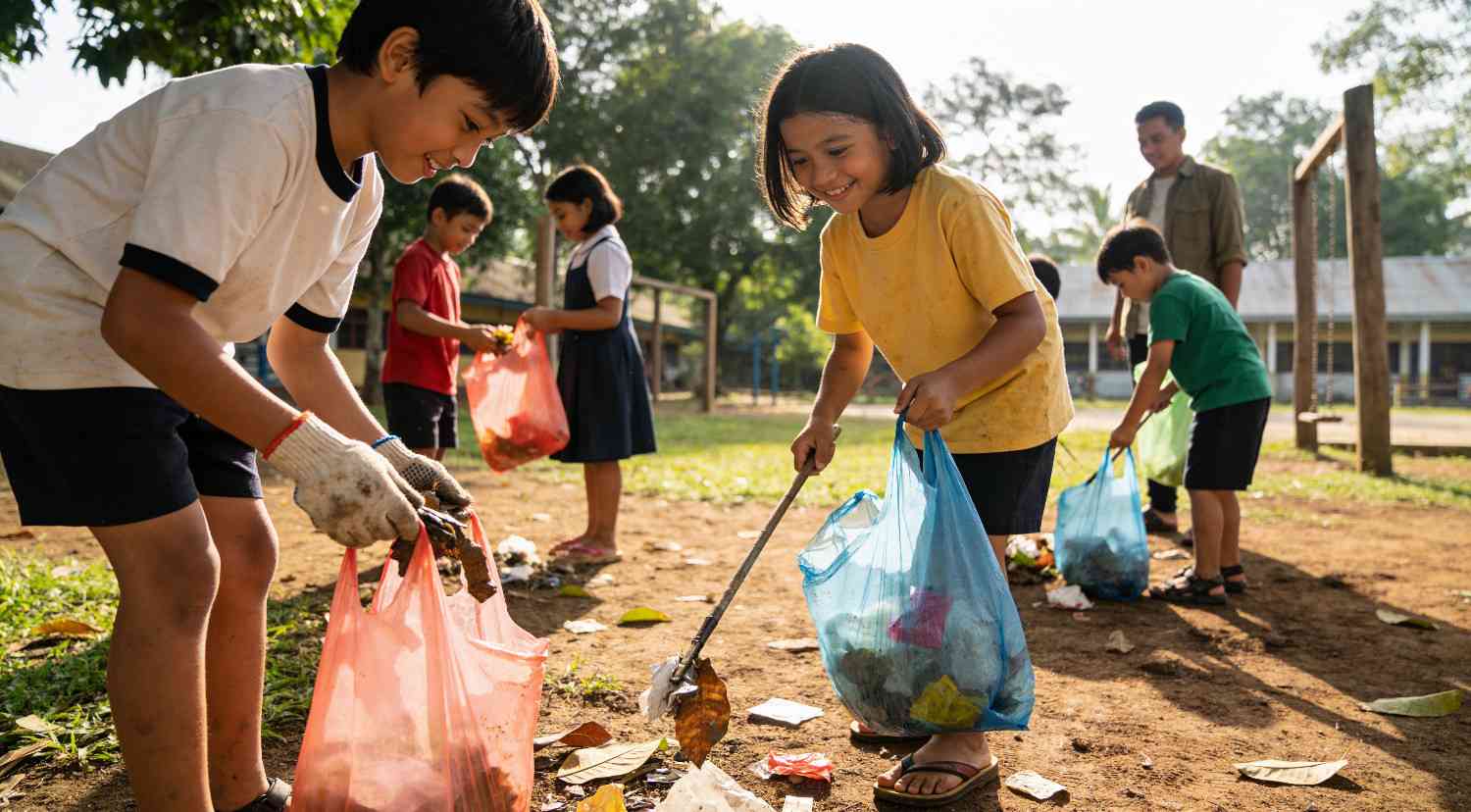 Gotong Royong: Rahasia Sukses Operasi Semut di Sekolah