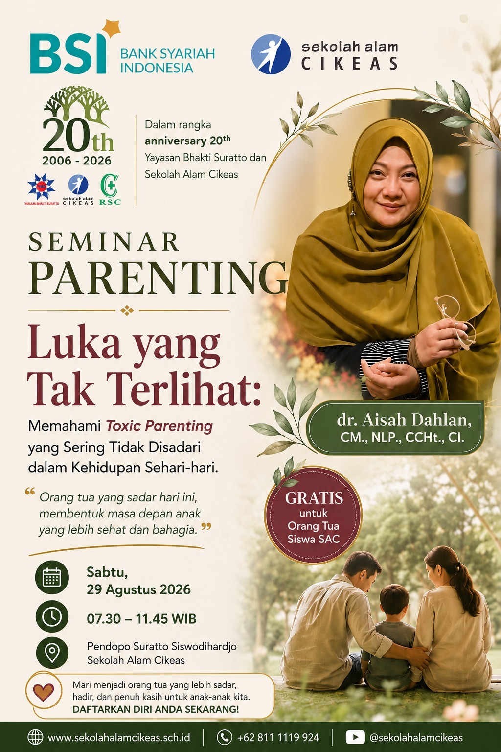 Sadari Luka Tak Terlihat: Rahasia Parenting dr. Aisah Dahlan