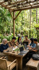 Belajar di alam terbuka
